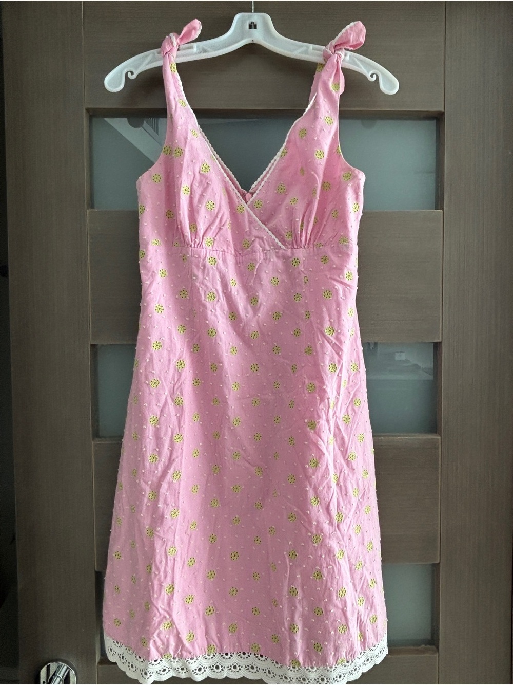 Lilly Pulitzer Pink Embroidered Dress - Size 6